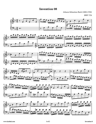 Invention 8 Sheet Music