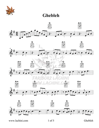 Ghebleh Partituras de música