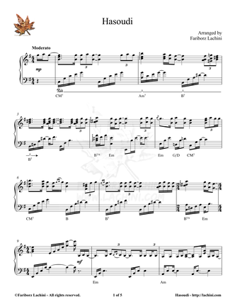 Hasoudi müzik notasi